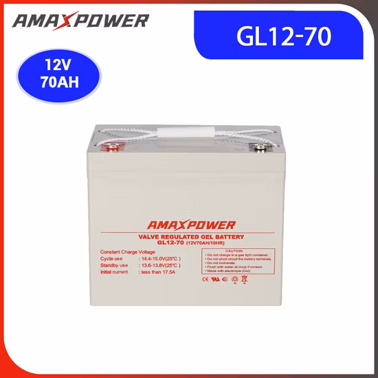 Batterie de stockage d'énergie de lampadaire de système d'alimentation motrice rechargeable de GEL de vent solaire de 12V38AH