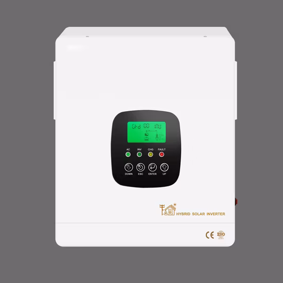 Onde sinusoïdale pure Gcsoar sur réseau hybride 48V 6.2kw Onduleur solaire avec contrôleur de charge solaire MPPT 120A