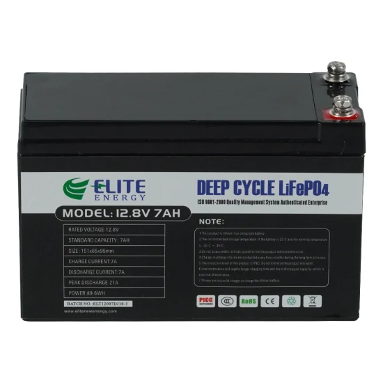 Batterie au lithium Elite 12 Volts 7ah 9ah 12ah 20ah 24ah 12.8V Batteries lithium-ion LiFePO4 Batterie Li-ion pour stockage d'énergie de secours/UPS/réverbère solaire/EV